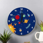 Personalised Kids Solar System Clock - Myhappymoments.co.uk