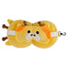 Relaxeazzz Giraffe Round Plush Travel Pillow & Eye Mask