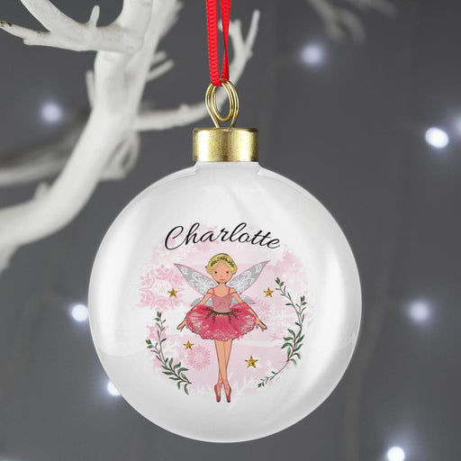 Personalised Sugar Plum Fairy Christmas Bauble