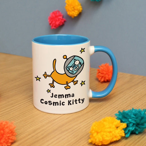 Personalised Cosmic Kitty Mug