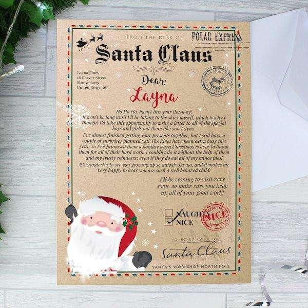 Personalised Santa Claus Letter - Myhappymoments.co.uk