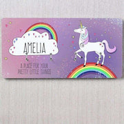 Personalised Unicorn Wall Hooks - Myhappymoments.co.uk