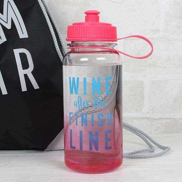 Wine After The Finish Line Sports Bottle - Myhappymoments.co.uk