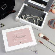 Personalised Free Text Wooden Jewellery Box