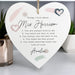 Personalised Love Large Wooden Heart