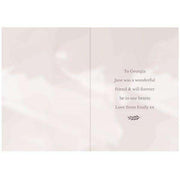 Personalised Floral In Loving Memory Cross Card - Myhappymoments.co.uk