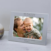 Engraved ME And DADDY Silver Plated Photo Frame