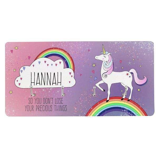Personalised Unicorn Wall Hooks - Myhappymoments.co.uk