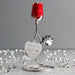 Personalised Together Forever Red Rose Bud Ornament