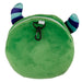 Relaxeazzz Green Monster Round Plush Travel Pillow & Eye Mask
