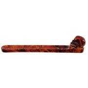 Dark Skull Flames Marble Effect Skull Ashcatcher Incense Stick Burner