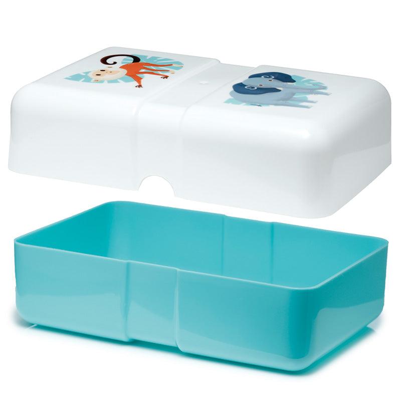 Rectangular Zoo Lunch Box with Elastic Strap