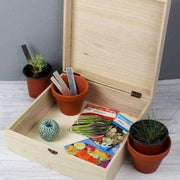 Personalised Floral Large Wooden Keepsake Box - Myhappymoments.co.uk