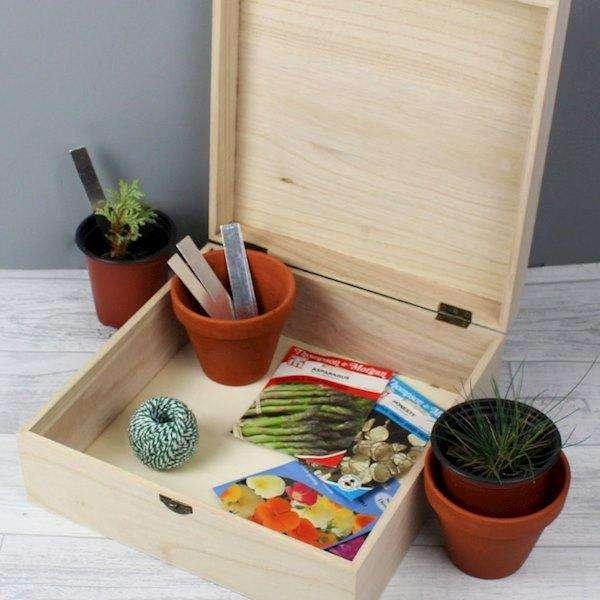 Personalised Floral Large Wooden Keepsake Box - Myhappymoments.co.uk