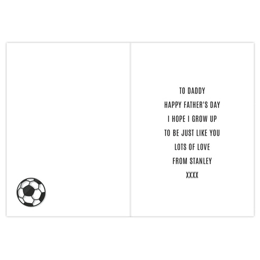 Personalised Football Mini Me Card