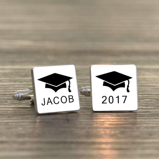 Personalised Graduation Cufflinks - Myhappymoments.co.uk