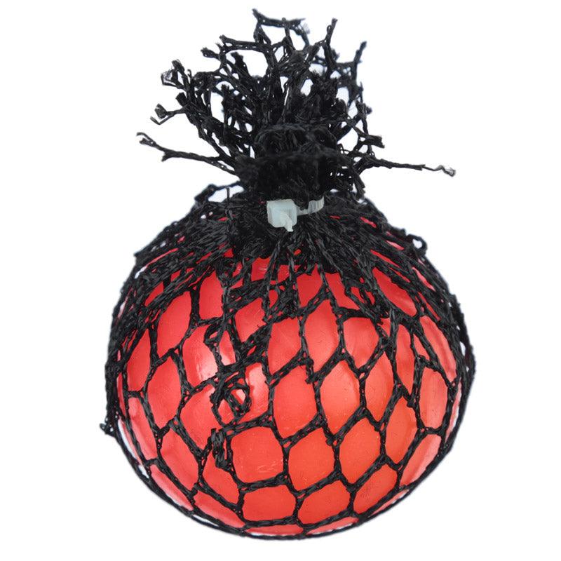Squeezable Ball in a Net