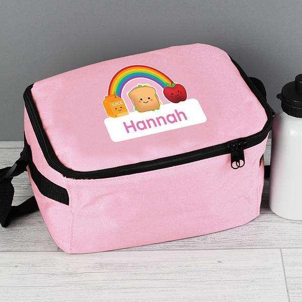 Personalised Pink Healthy Eating Lunch Bag - Myhappymoments.co.uk
