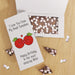 Personalised I Love You From My Head Tomatoes Milk Chocolate Card