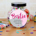 Personalised #Bestie Sweetie Jar - Myhappymoments.co.uk