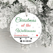 Personalised Spotify Family Christmas Decoration