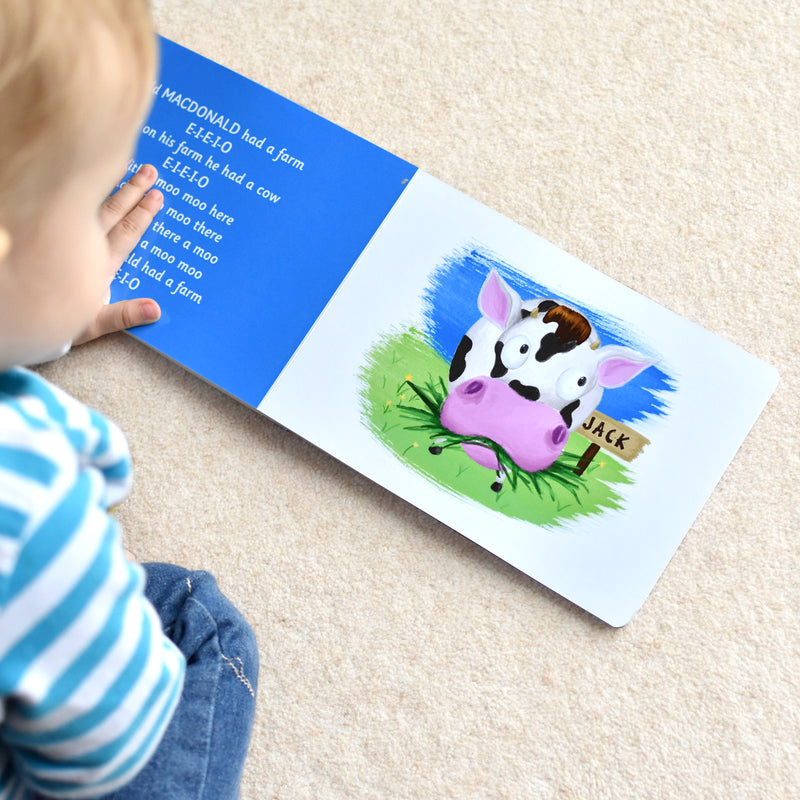 Personalised Old Macdonald Sound Book - Myhappymoments.co.uk