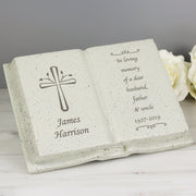 Personalised Graveside Cross Memorial Book