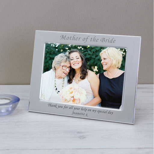 Personalised Silver Plated Photo Frame - Mother Of The Bride
