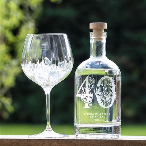 Premium Engraved Special Milestone Birthday Botanical Gin Bottle
