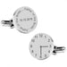 Personalised Father of the Bride Wedding Time Cufflinks - Myhappymoments.co.uk
