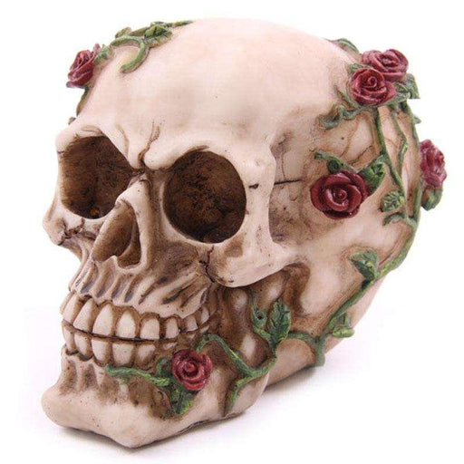 Skull And Rose Ornament - Myhappymoments.co.uk