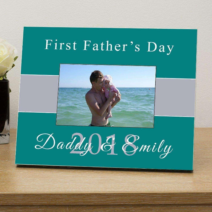 Personalised First Fathers Day Photo Frame