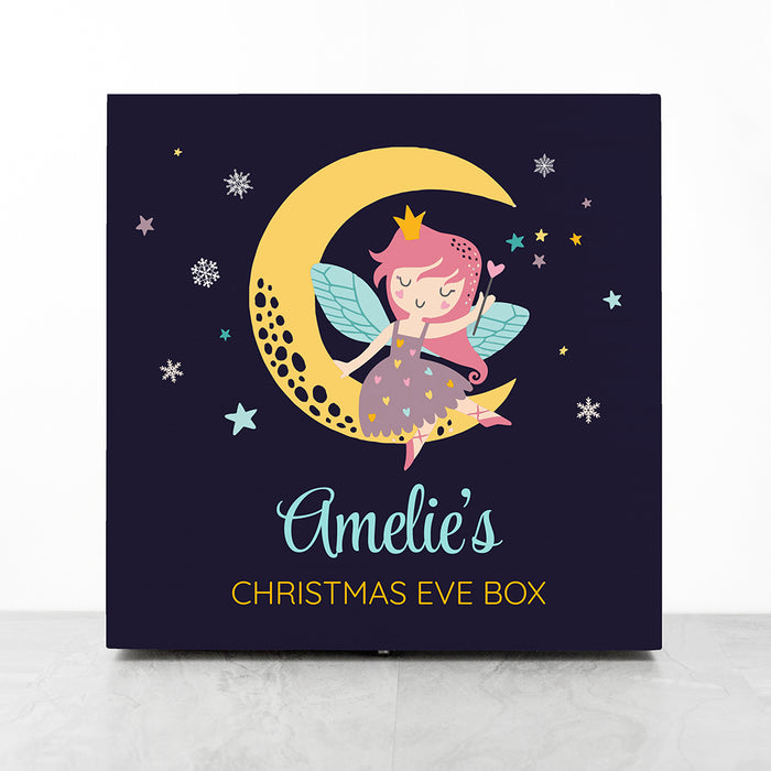 Personalised Fairy Wooden Christmas Eve Box
