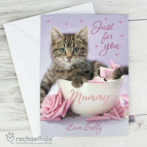 Rachael Hale 'Just for You' Kitten Card - Myhappymoments.co.uk