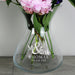 Personalised Mr & Mrs Wedding Glass Vase 22cm