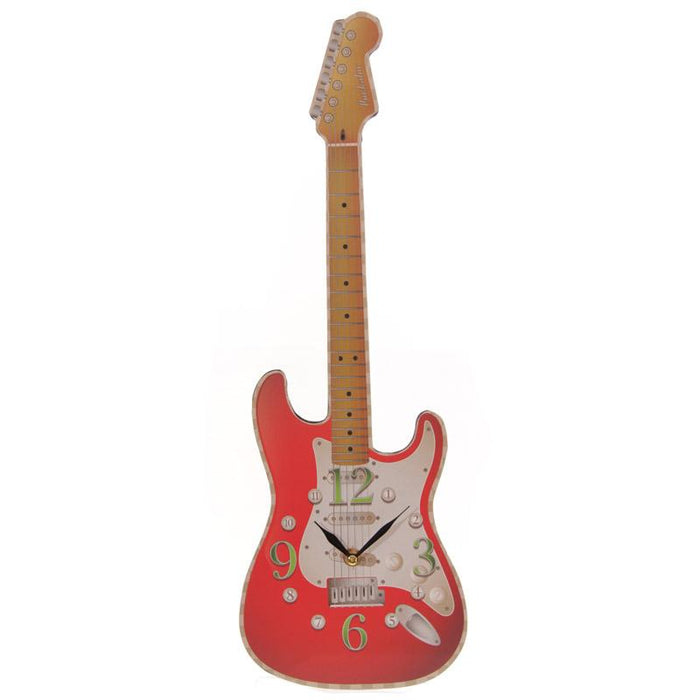 Ted Smith Rock Guitar Shaped Wall Clock