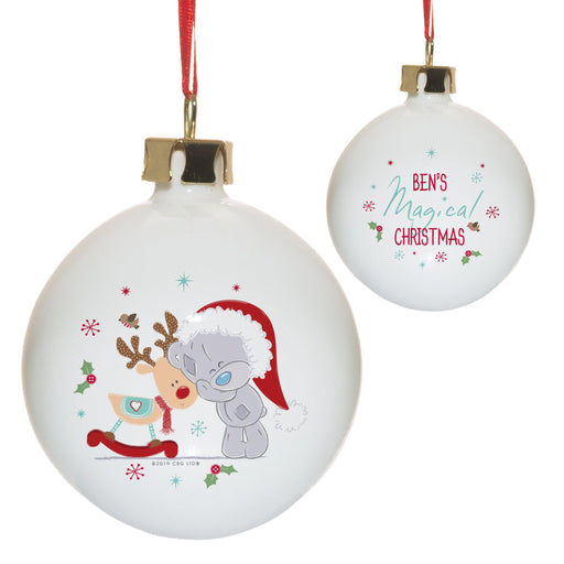 Personalised Me To You Magical Christmas Bauble