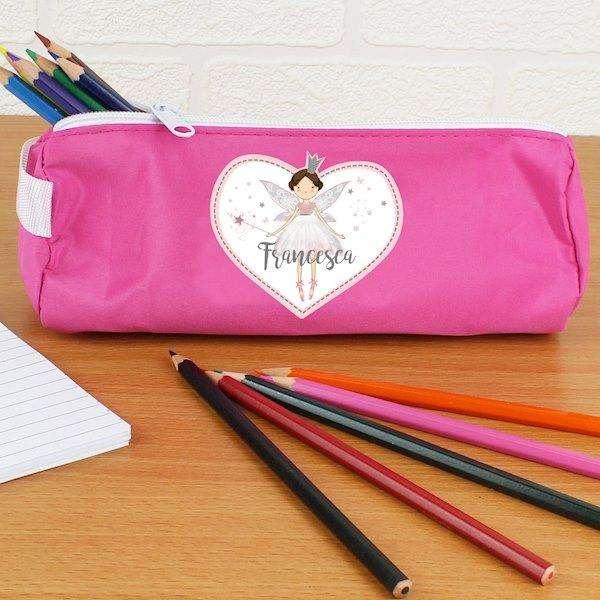Personalised Fairy Princess Pink Pencil Case - Myhappymoments.co.uk