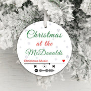 Personalised Spotify Family Christmas Decoration