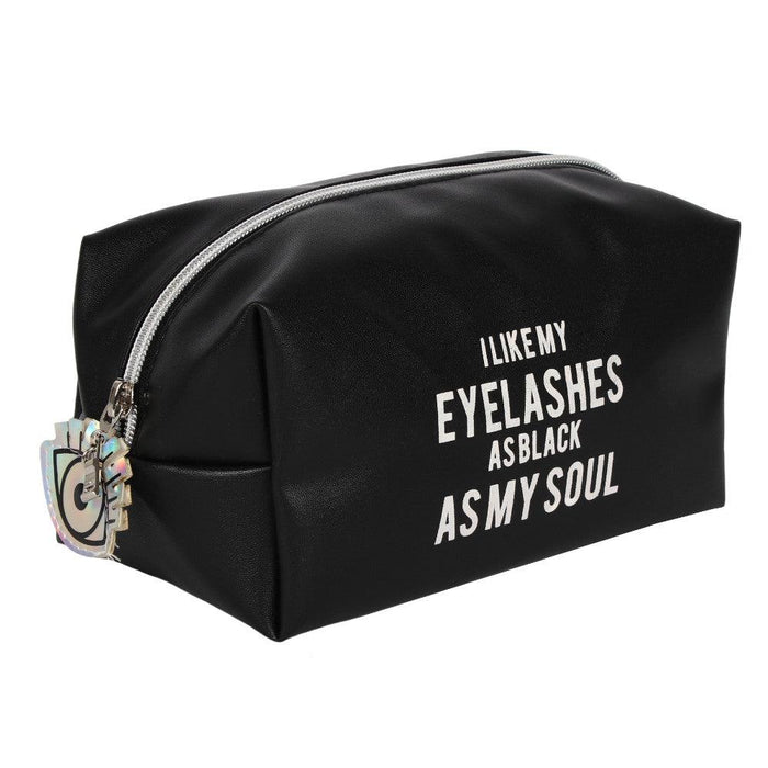 I Like My Eyelashes As Black As My Soul Makeup Bag
