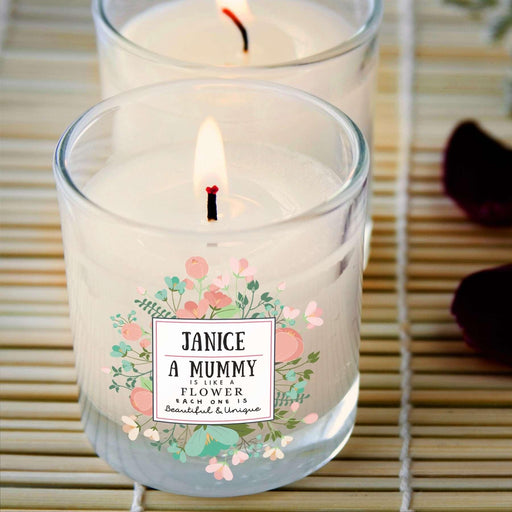 Personalised Beautiful & Unique Rose Scented Candle - Myhappymoments.co.uk