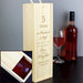 Personalised Wedding Anniversary Bottle Box from Pukkagifts.uk