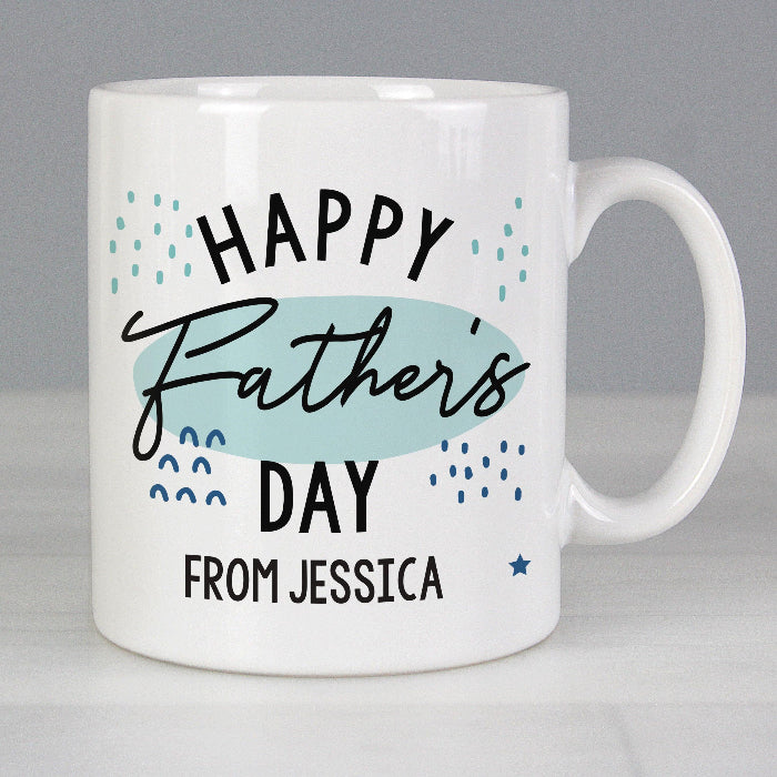 Personalised Happy Father's Day Mug