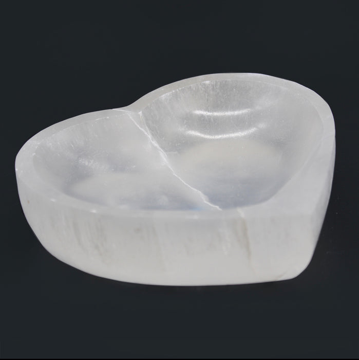 Selenite Heart Bowl - Multiple sizes