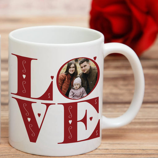 LOVE Photo Upload Mug - Romantic Gift 