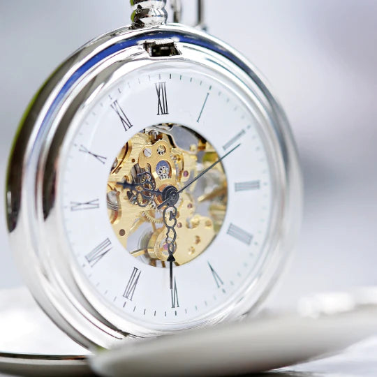 Personalised Dual Opening Pocket Watch