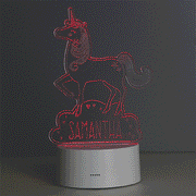 Personalised Unicorn LED Colour Changing Night Light - Myhappymoments.co.uk