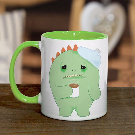 Personalised Green Monster Hangover Mug - Myhappymoments.co.uk