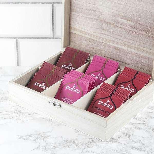 Personalised Pukka Tea Hearts Tea Lovers Gift Box - Myhappymoments.co.uk