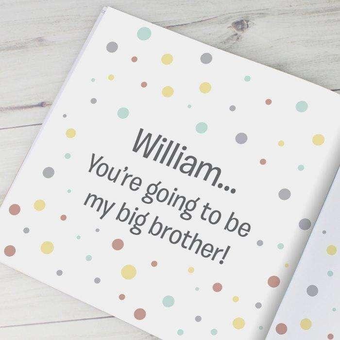 Personalised Big Brother Sibling Story Book - Myhappymoments.co.uk